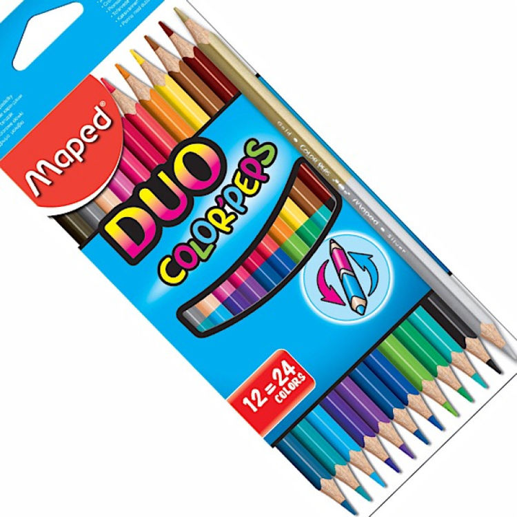 Picture of FR829600FC00-MAPED DUO PENCIL COLOURS PEPS DUO X12